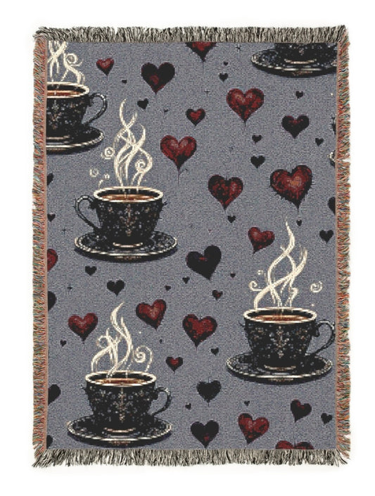 Cozy Coffee Woven Blanket - Allegheny Avenue