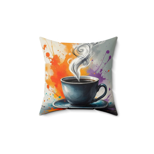 Artistic Coffee Mug Pillow - Allegheny Avenue