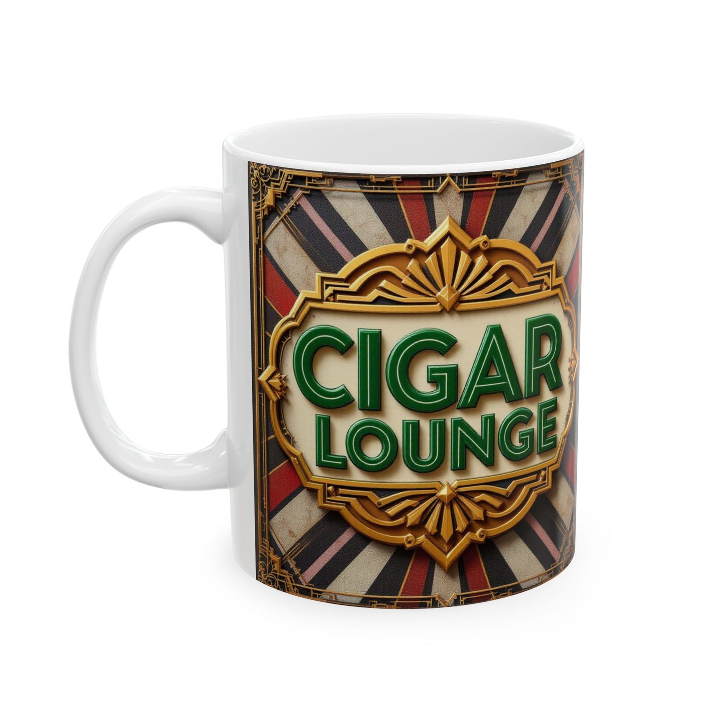 Vintage Style Cigar Lounge Coffee Mug - Allegheny Avenue