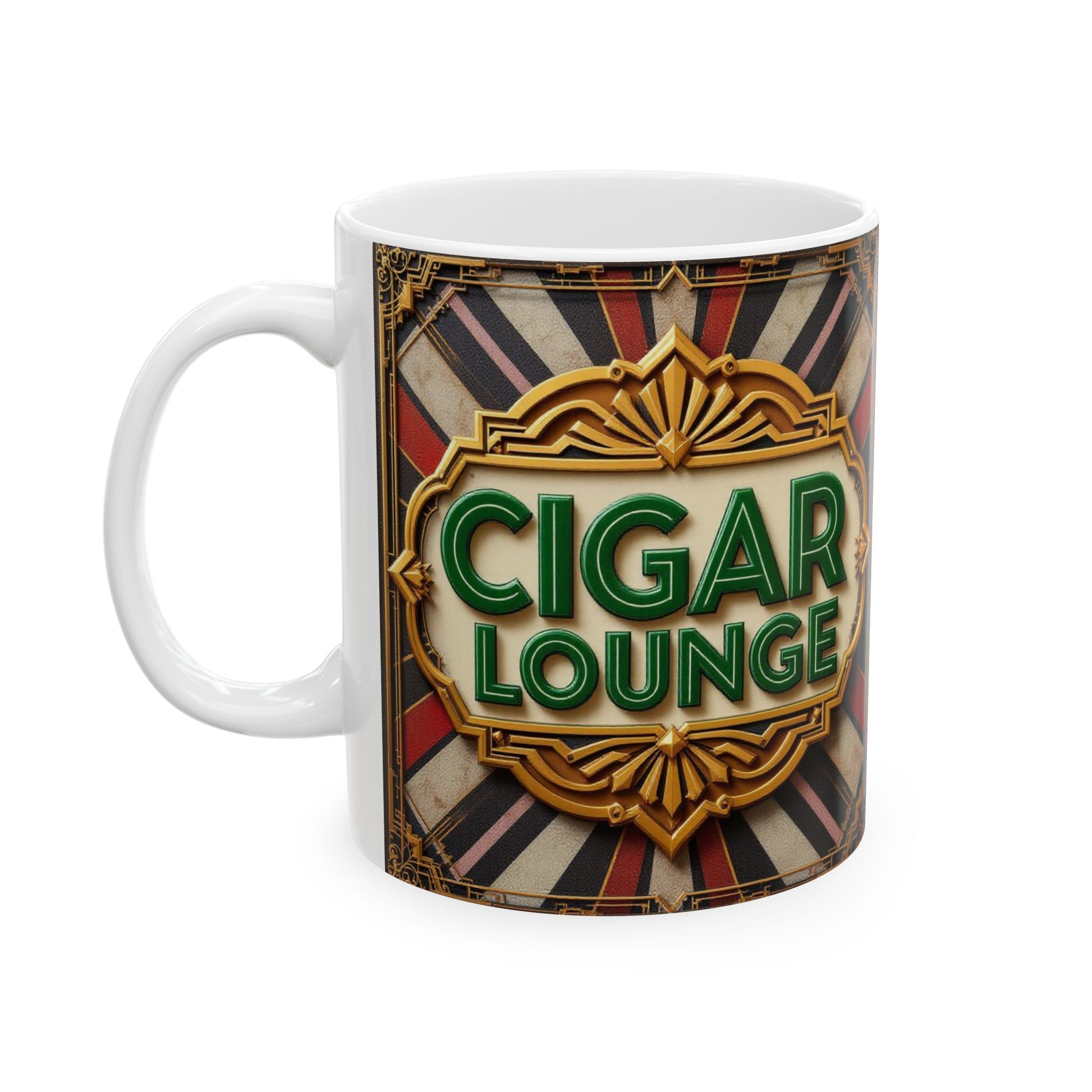 Vintage Style Cigar Lounge Coffee Mug - Allegheny Avenue