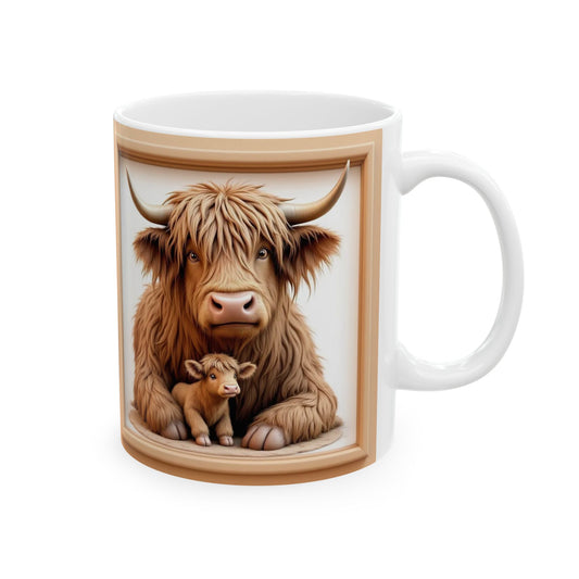 Highland Cow Ceramic Coffee Mug - Allegheny Avenue
