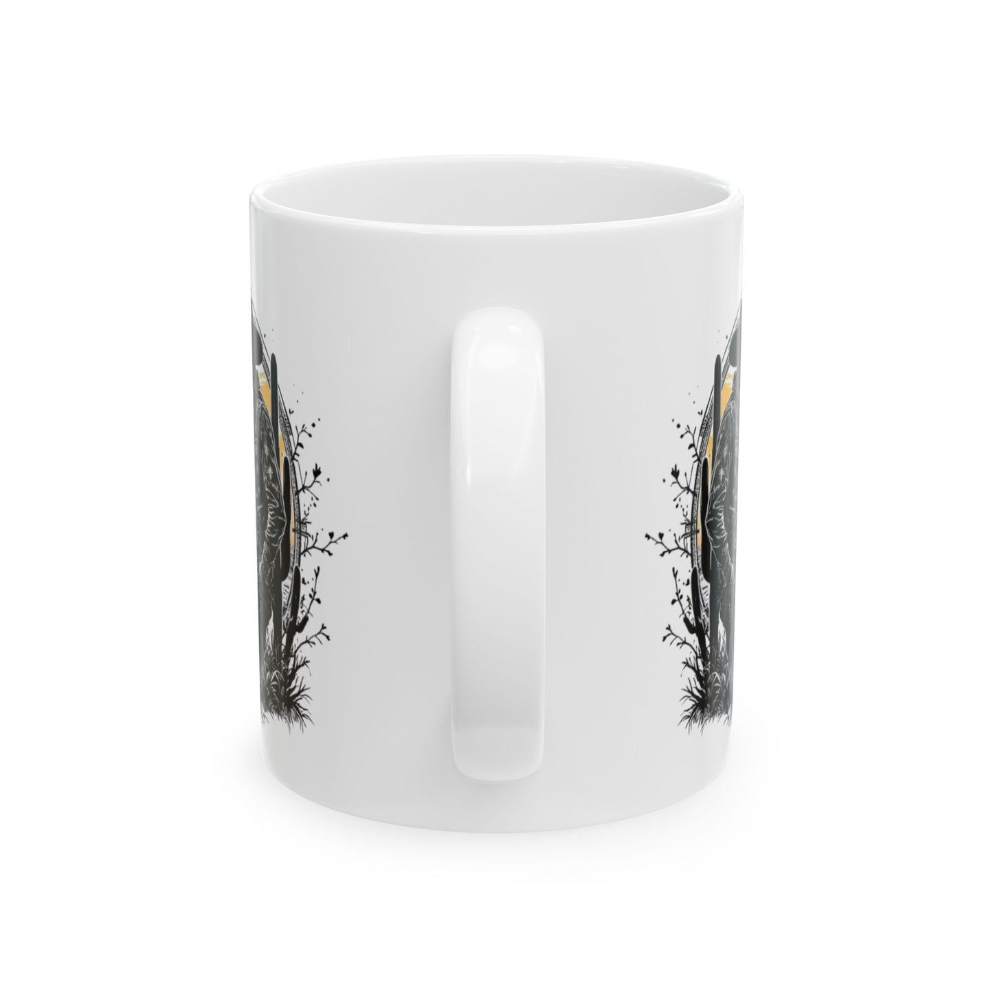 Cowboy Artistic Landscape Ceramic Coffee Mug