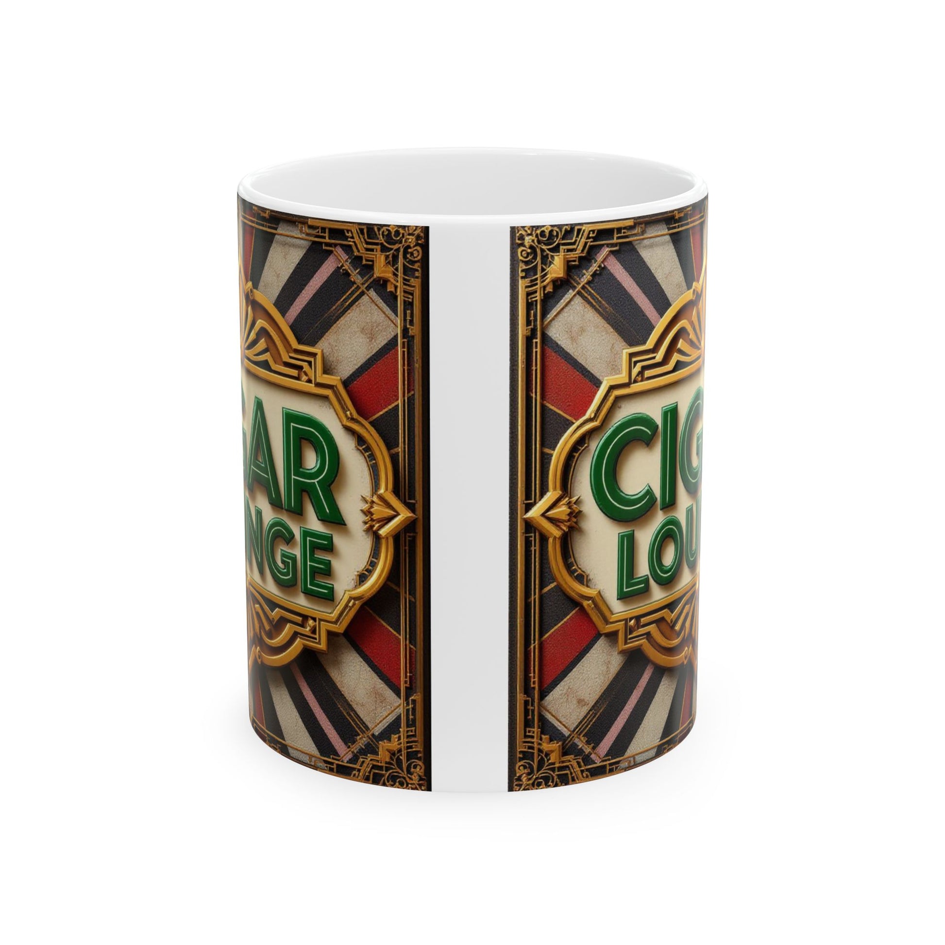 Vintage Style Cigar Lounge Coffee Mug - Allegheny Avenue