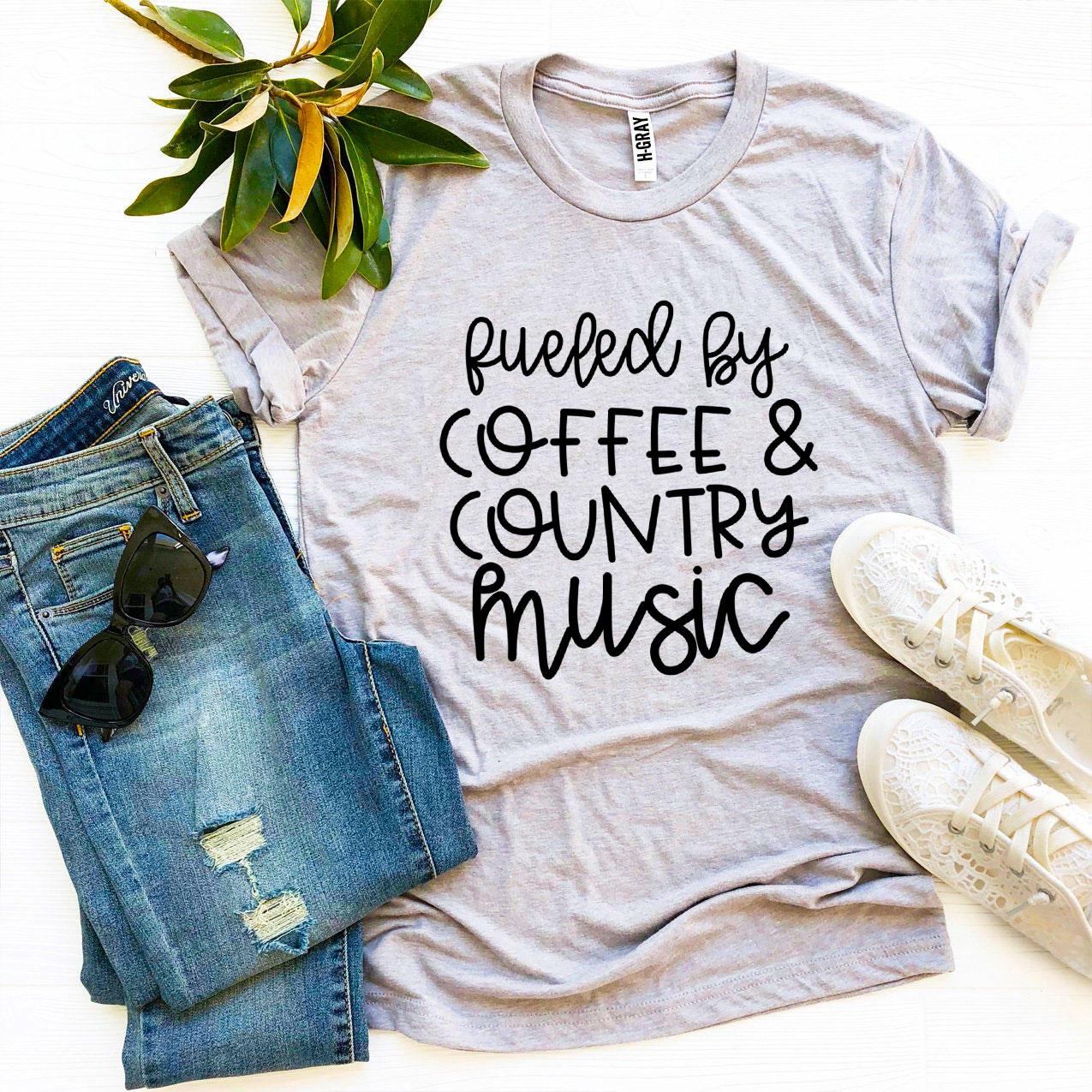 Fueled By Coffee And Country Music T-shirt - Allegheny Avenue