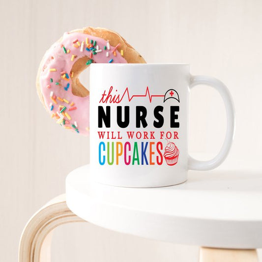 Funny Nurse Mug - This Nurse Will Work For - Allegheny Avenue